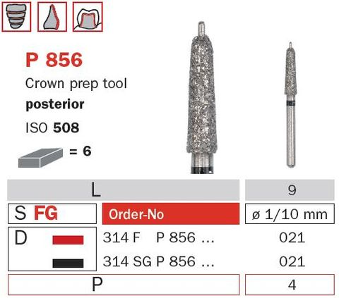 Crown Prep w/ Guide Pin Posterior P856