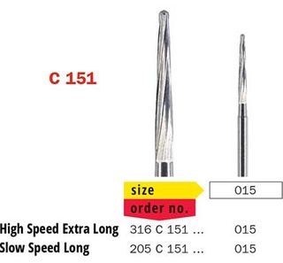 Diaswiss FG Surgical Extra Long Tapered C151/015
