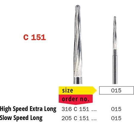 Diaswiss Surgical Bur XLong Tapered C151