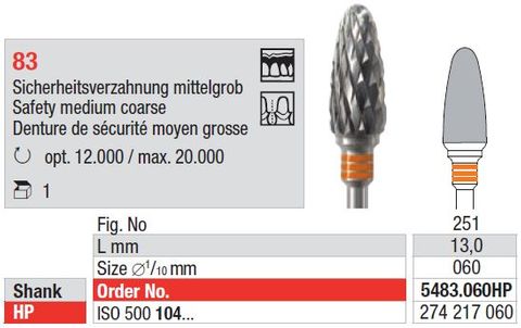 Edenta TC Cutter 5483/060