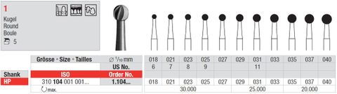 Edenta HP Steel Round