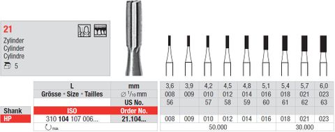 Edenta HP Steel Fissure 21