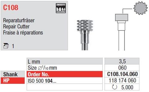 Edenta Repair Cutter C108/060