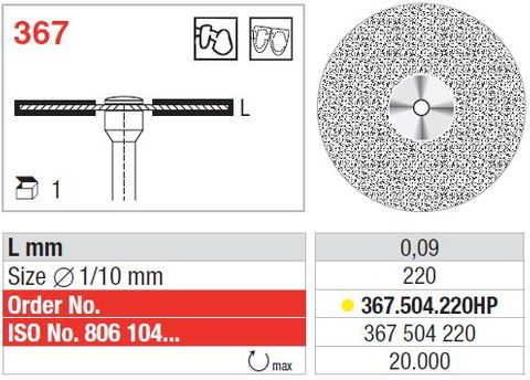 Edenta UltraFlex Diamond Disc 22mm Extra-Fine