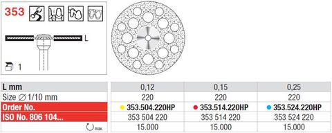 Edenta Superflex Diamond Disc 353