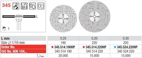 Edenta Flex Diamond Disc 345