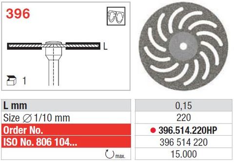 Edenta Superflex Diamond Disc 22mm Fine