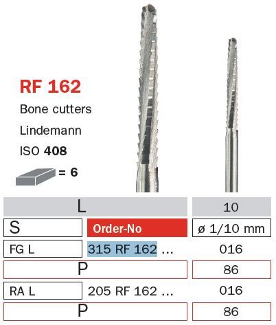 Surgical Diamond BoneCutter Long RF162