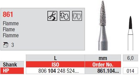 Edenta HP Diamond Flame 861/014