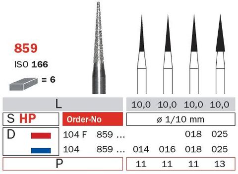 Diaswiss HP Long Needle 859 Diamond