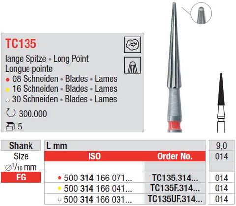 Edenta FG T/Carbide Finishing 135