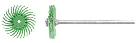 Bellfix Nylon Brush Unmounted UltraFine Green 19mm