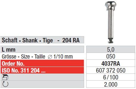 Edenta Snap- On Mandrel RA