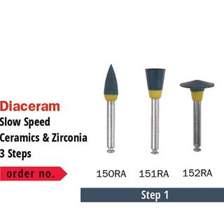 Diaswiss Ceramic Polisher K/Edge Wheel Step1 152RA
