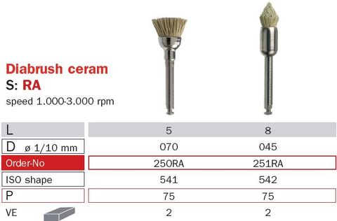 Diaswiss RA Ceram Polishing Brush