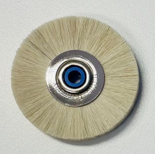 Hatho White Goat hair Slimline Lathe Brush 48mm