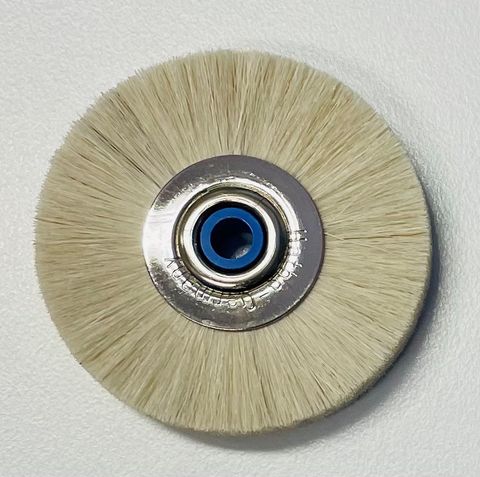 Hatho White Goat hair Slimline Lathe Brush 48mm