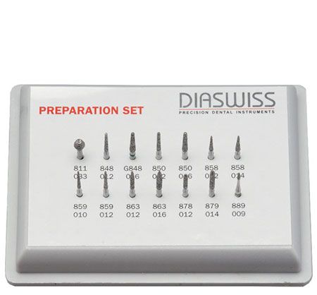 Diaswiss Crown Preparation Set - 14pcs