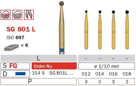 Swiss Goldie Long Round 801L Diamond