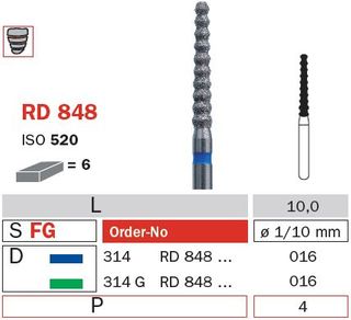 Diaswiss FG Reducer Diamond RD848/016 Coarse