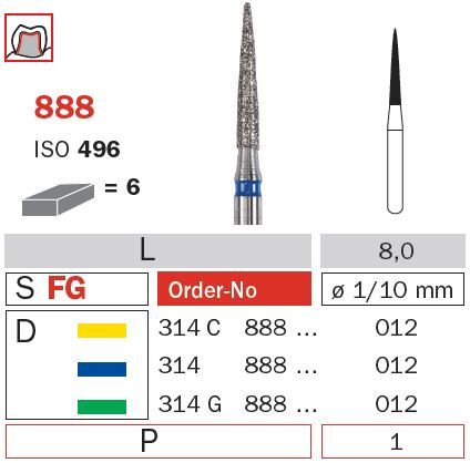 Diaswiss FG Flame 888 Diamond