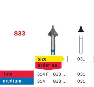 Diaswiss FG Occlusal Detailer Diamond 833/031Fine
