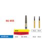 Swiss Goldie Round Taper 855 Diamond Bur