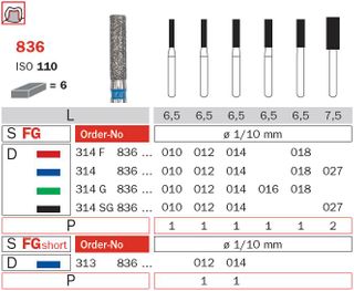 Diaswiss FG Lng Fl. Fissure Diamond 836/010 Course
