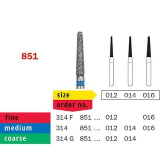Diaswiss Round Safe End Taper Diamond 851/014 Med