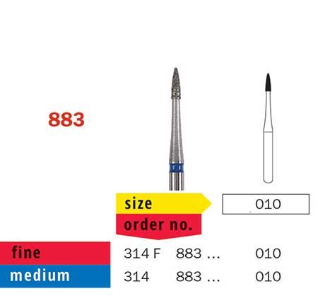 Diaswiss FG Short Flame 883 Diamond