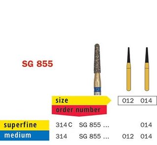 Diawiss FG Swiss Goldie Round Taper SG855/014 Med