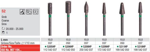 Edenta Sintered Diamond Coarse