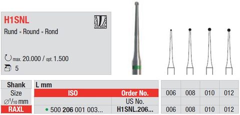 Edenta RA Endodontic Bur H1SNL