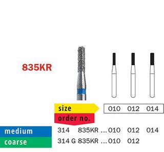 Diaswiss FG Rounded Edge Flat Fissure 835KR/012 Me
