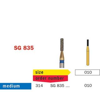 Diaswiss FG Swiss Goldie Flat Fissure SG835/010 Me