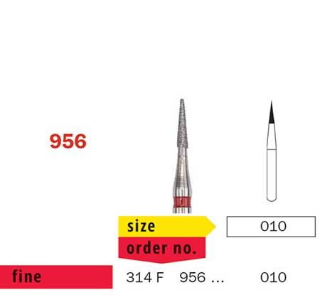 Diaswiss FG Short Point 956 Diamond Bur