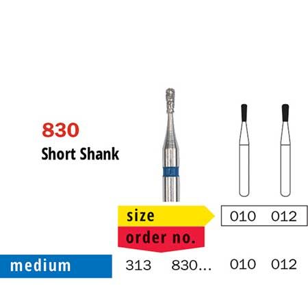 Diaswiss FG Short Shank Pear 830 Diamond