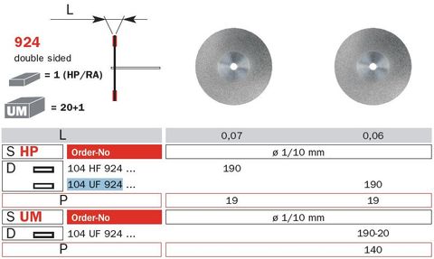 Diaswiss Flexible Double Sided D/Disc 924/190 UF