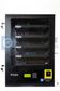 BLACK ELECTRONIC SOAP VENDING MACHINE - WALL MOUNTED - WITH COIN DROP (90x26x60).