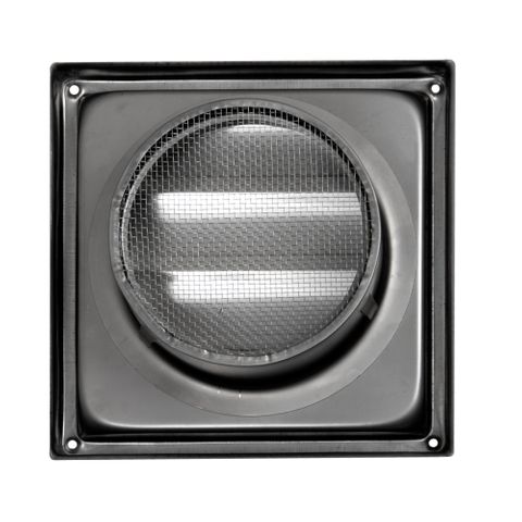 GRAVITY LOUVRE WALL VENT 100MM - Stainless Steel