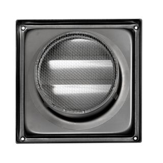 GRAVITY LOUVRE WALL VENT 100MM - Stainless Steel