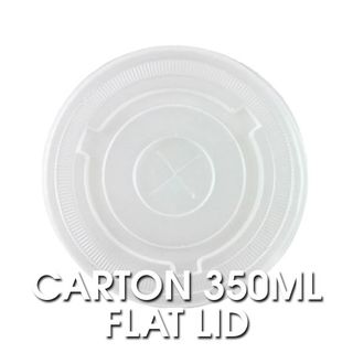Capri Clear Flat Lid to suit 350ml Cup