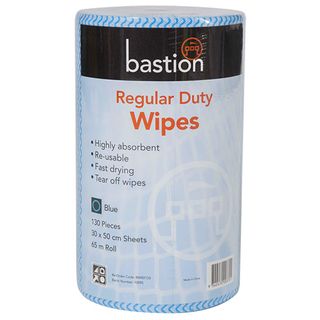 Bastion Blue Regular Duty Wipes - 45m