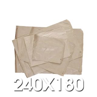 2 Long Brown Paper Bags 240 x 180