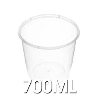 Genfac - C25 700ml Round Plastic Containers