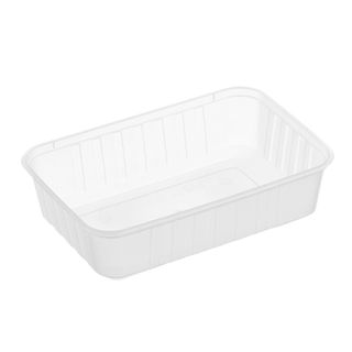 Genfac RIBBED - 750ml Rectangular Containers