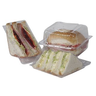 PWT12 Clearpak 4 Point Sandwich Wedges - 73x150x68