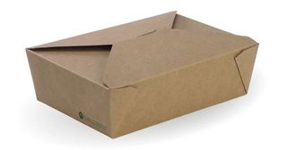 BioPak (BB-LBL-3) LUNCH Box Large Bioboard 200/CTN