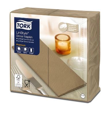 TORK LinStyle DINNER NAPKIN 1/8 Biscuit x600