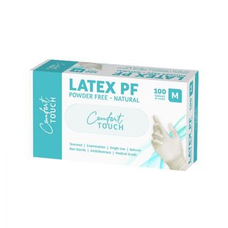 LATEX Gloves - Powderfree MEDIUM x100